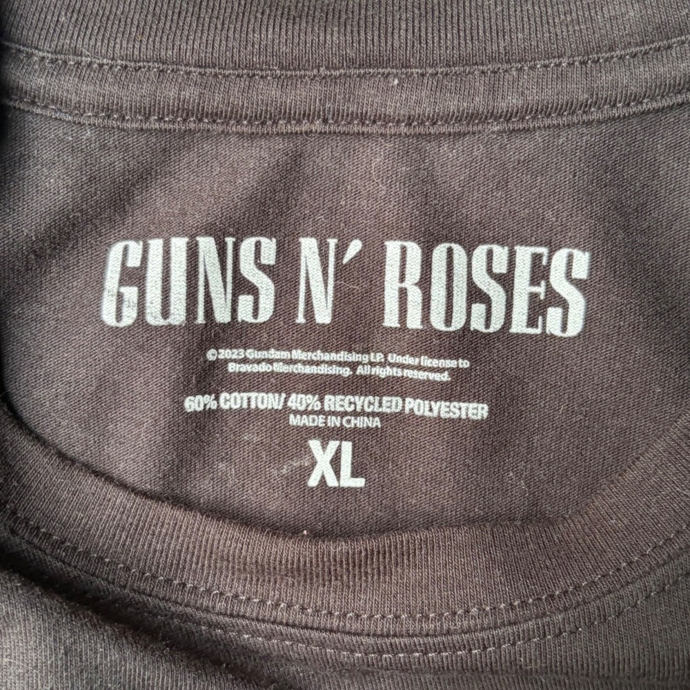 Guns N Roses Mens XL Graphic T-Shirt Black Stars Stripes Americana Band Tee - Picture 3 of 3